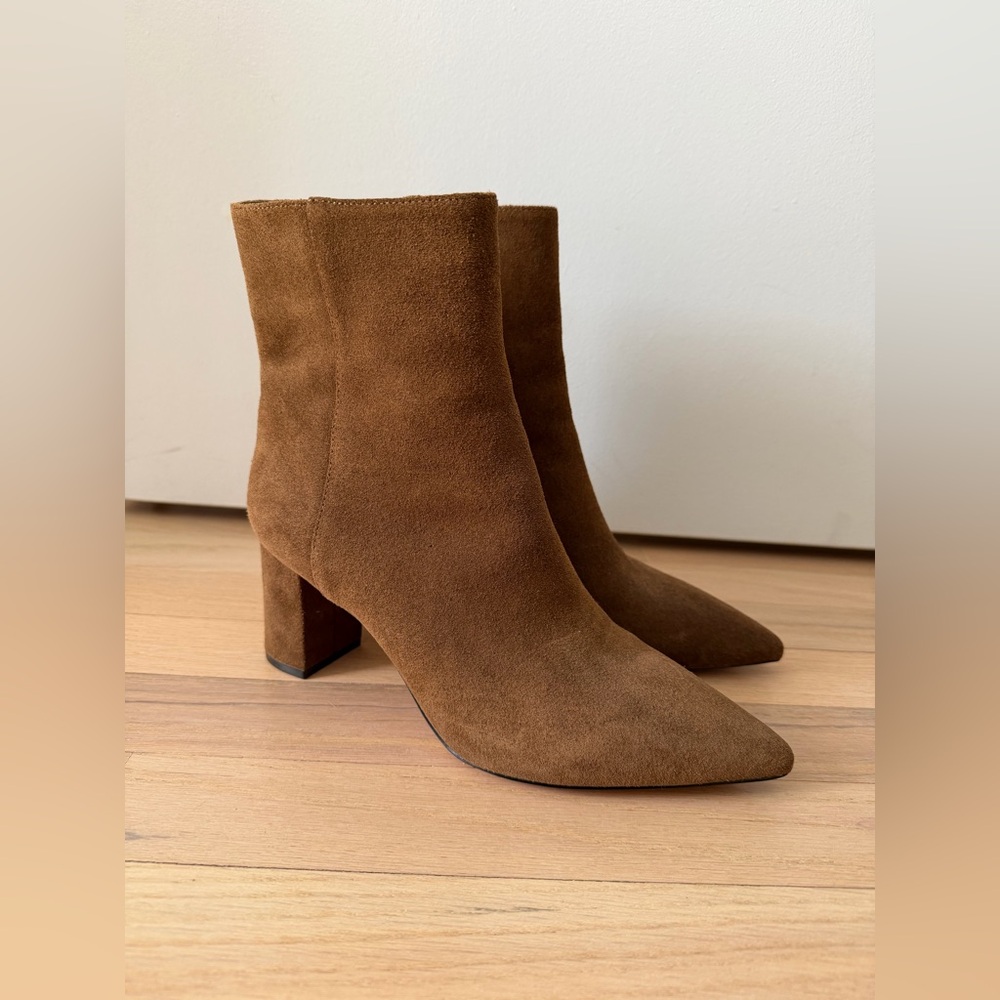J. Crew Brown Suede Heeled Boots